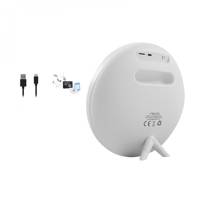 Mikado FREELY F5 Beyaz BT 4.1V Bluetooth Speaker
