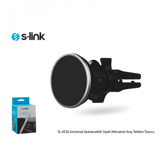 S-link SL-AT26 Universal Ayarlanabilir Siyah PRM Mıknatıslı Araç Telefon Tutucu