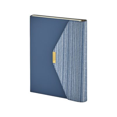 15 x 21 Termo Deri Defter - Mavi
