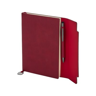 15 x 21 Termo Deri Defter - Kırmızı
