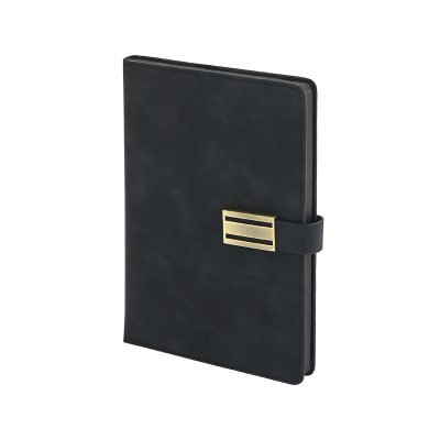15 x 21 Termo Deri Defter - Siyah