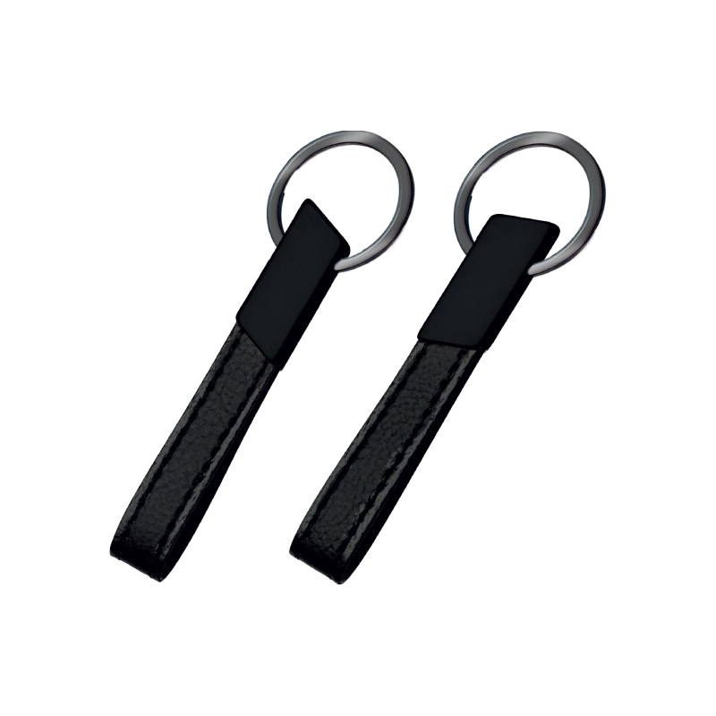 Çift Taraflı Metal Suni̇ Deri̇ Anahtarlık