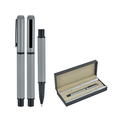 Metal Roller Kalem Seti - Gri