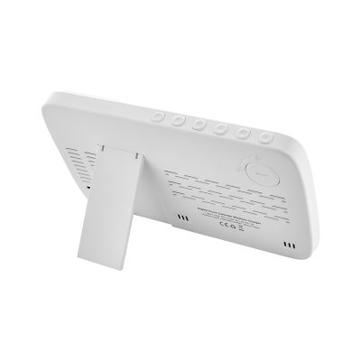 Wireless Şarj Cihazı & Dijital Saat - Beyaz