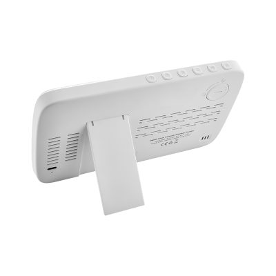 Wireless Şarj Cihazı & Dijital Saat - Beyaz
