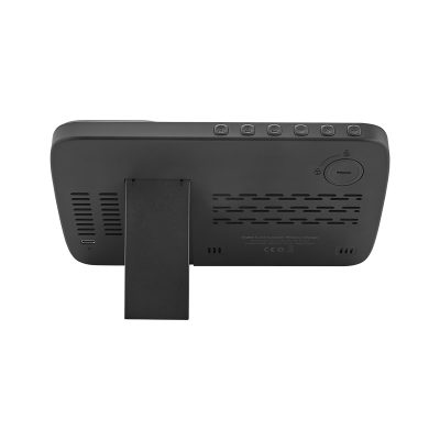 Wireless Şarj Cihazı & Dijital Saat - Siyah