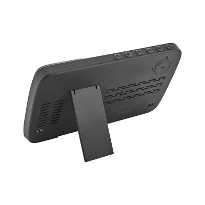 Wireless Şarj Cihazı & Dijital Saat - Siyah