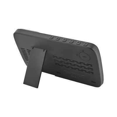 Wireless Şarj Cihazı & Dijital Saat - Siyah
