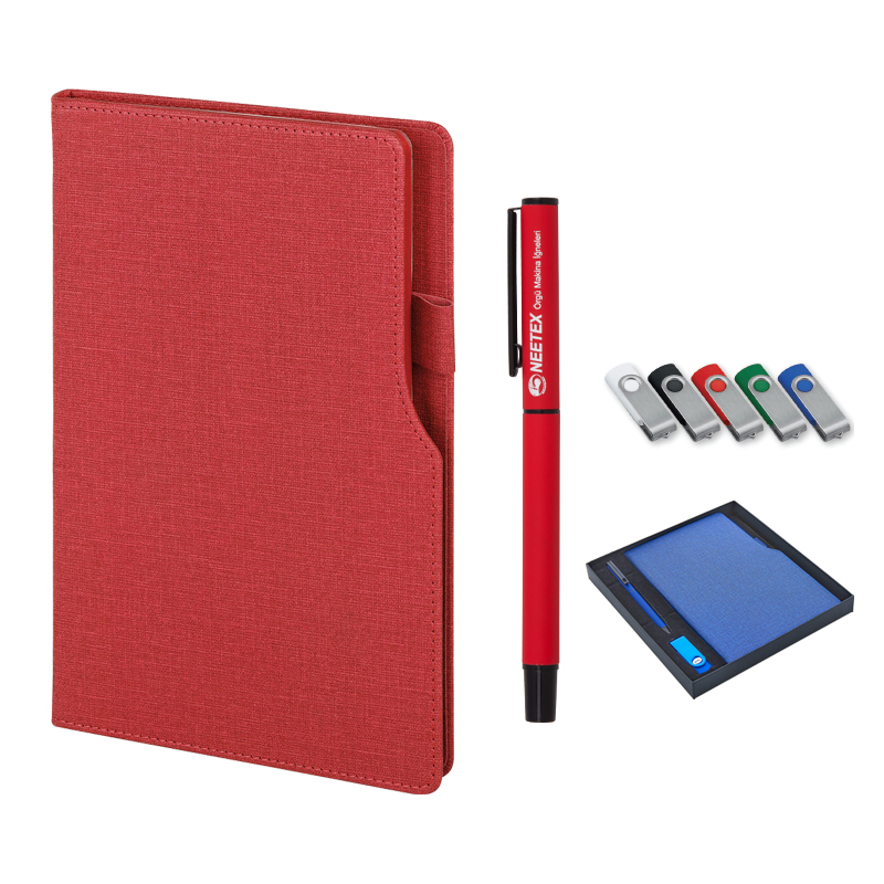 Defter & Kalem & Usb Set