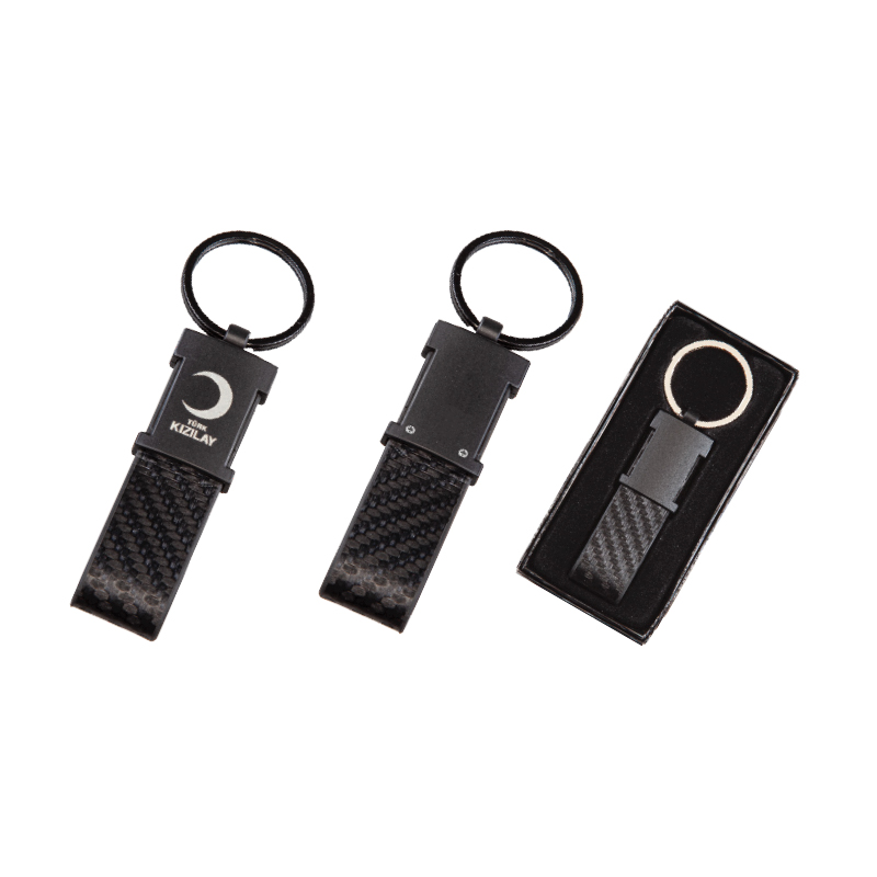 Promosyon Tek Taraflı Metal Suni̇ Deri̇ Anahtarlık