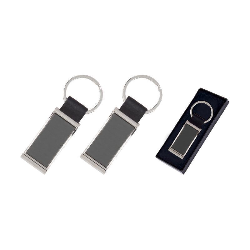 Promosyon Tek Taraflı Metal Suni̇ Deri̇ Anahtarlık