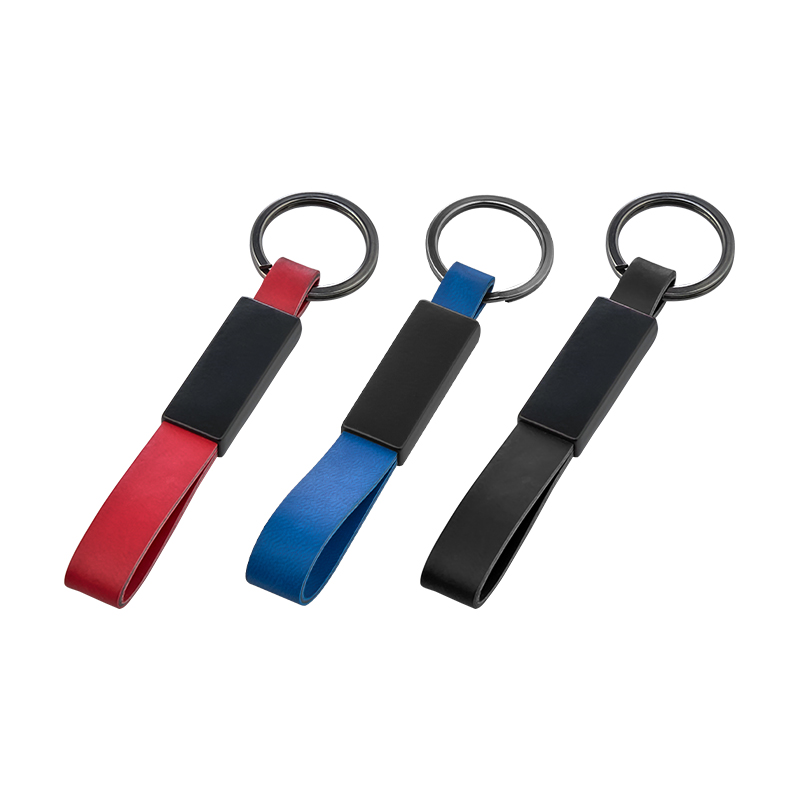 Çift Taraflı Metal Suni̇ Deri̇ Anahtarlık