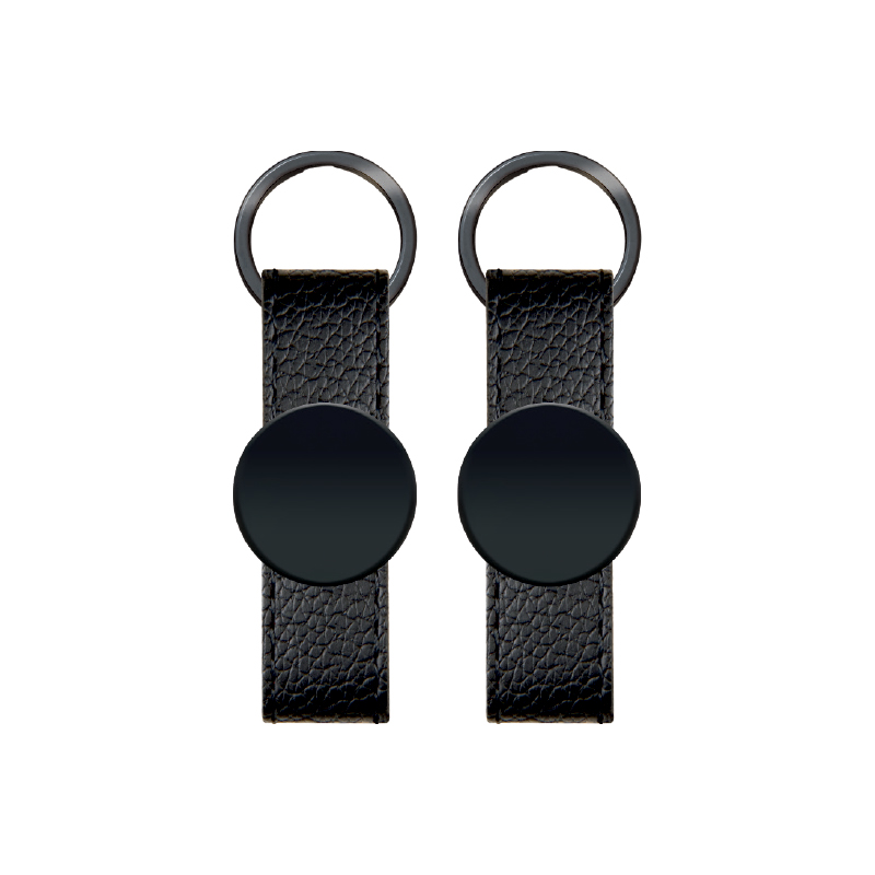 Çift Taraflı Metal Suni̇ Deri̇ Anahtarlık