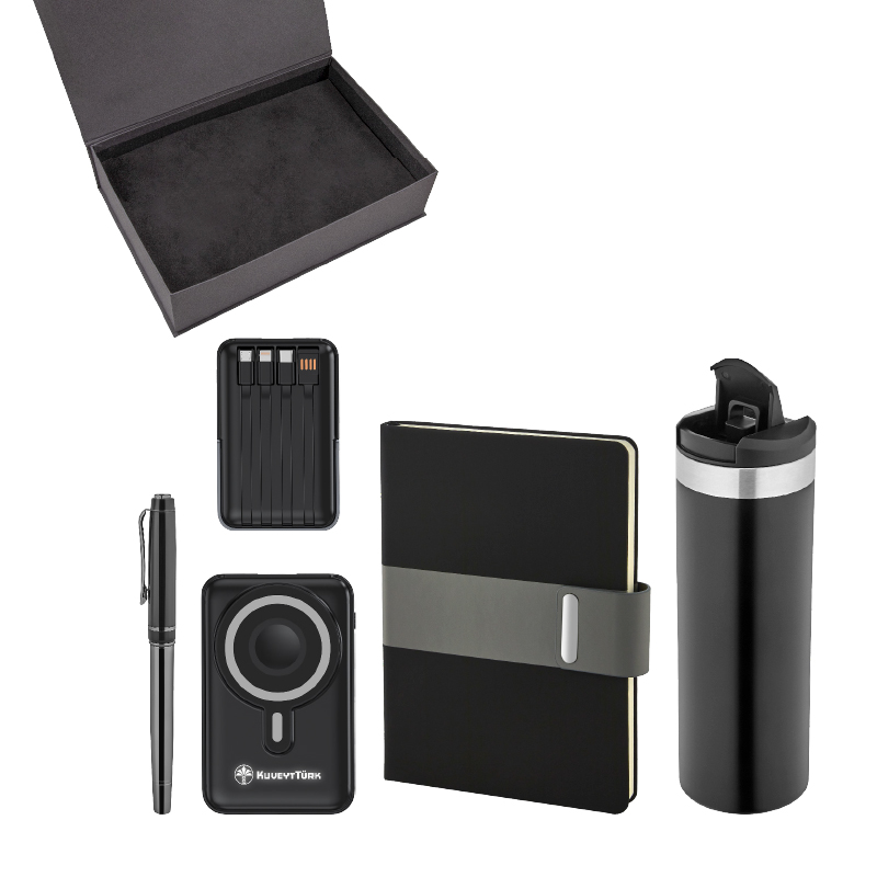Promosyon Kalem & Defter & Powerbank & Termos Set