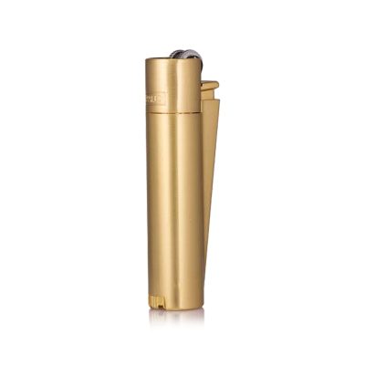Clipper Metal Siboplu Çakmak - Gold
