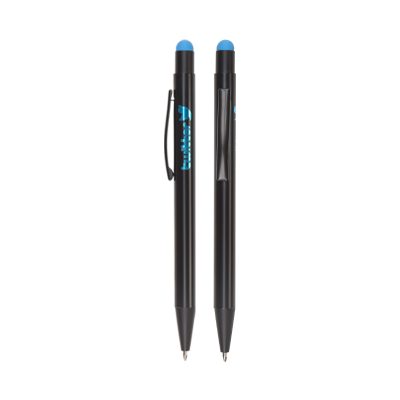 Metal Tükenmez Touchpen Kalem - Turkuaz