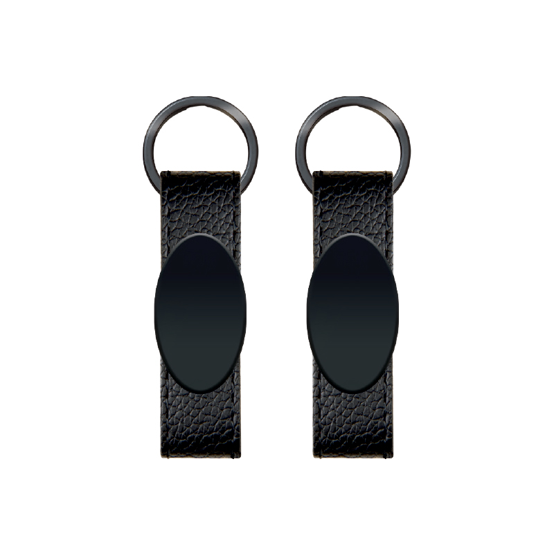 Çift Taraflı Metal Suni̇ Deri̇ Anahtarlık