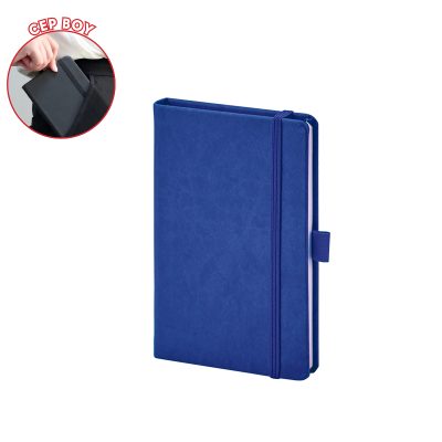 9 x 14 Termo Deri Defter - Lacivert