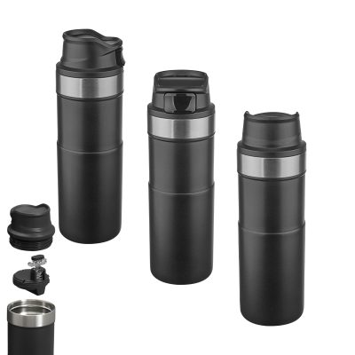 Çelik Termos / 400 ml - Siyah