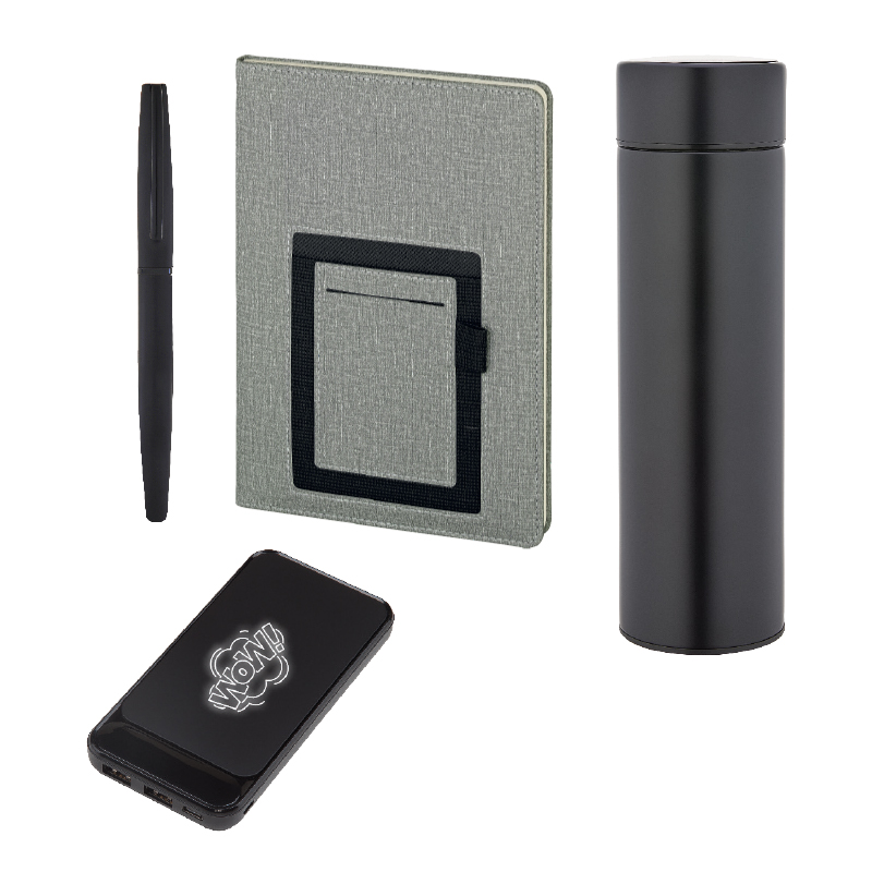 Promosyon Defter & Kalem & Powerbank & Termos Set