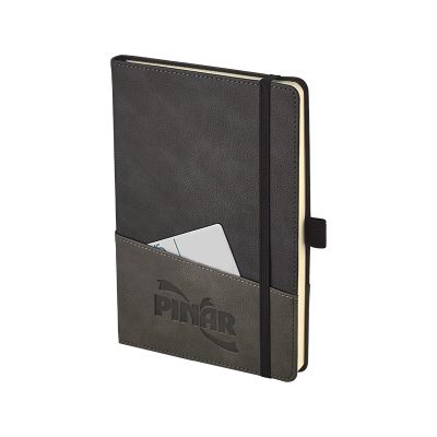 15 x 21 Yumuşak Kapak Termo Deri Defter - Siyah