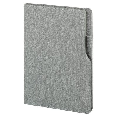 15 x 21 Termo Deri Defter (Ivory Kağıt) - Gri