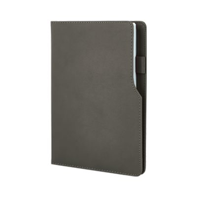 15 x 21 Termo Deri Defter (Holmen Kitap Kağıdı) - Gri-mat