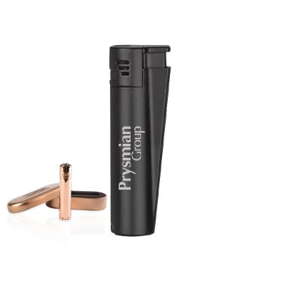 Clipper Metal Turbo Siboplu Çakmak - Siyah