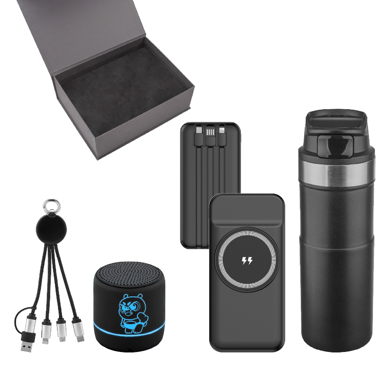 Powerbank & Kablo & Hoparlör & Termos Set