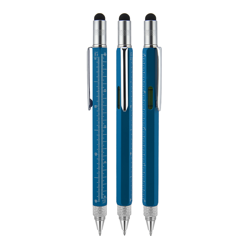 Metal Su Terazili - Tornavidalı Touchpen Kalem