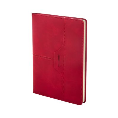15 x 21 Termo Deri Defter - Kırmızı
