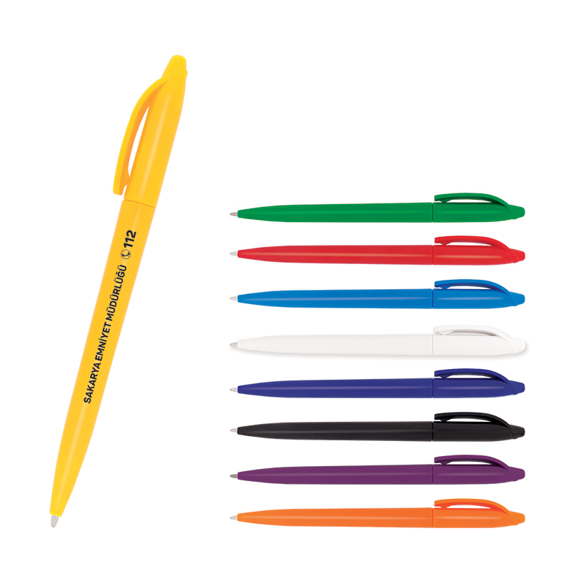 Çevirmeli Plastik Tükenmez Kalem