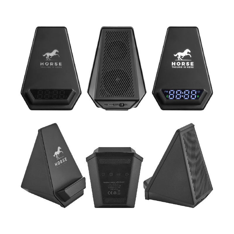 Wireless Şarj & Hoparlör & Dijital Saat