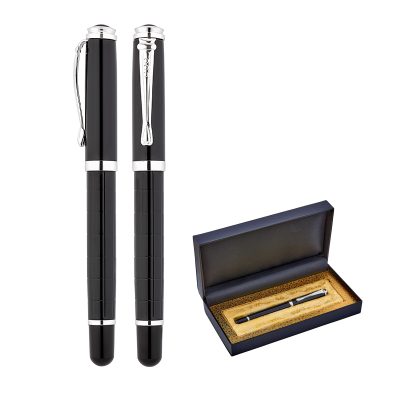 Metal Roller Kalem Seti - Siyah-silver