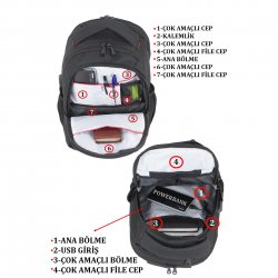 Promosyon Laptop Bölmeli Sırt Çantası