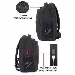 Laptop Bölmeli Sırt Çantası