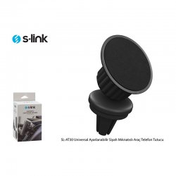 S-link SL-AT30 Universal Ayarlanabilir Siyah PRM Mıknatıslı Araç Telefon Tutucu