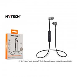 Hytech HY-XBK75 Mobil Telefon Uyumlu TF Card + Bluetooth Kulalk İçi Gümüş Mikrofonlu Kulaklık