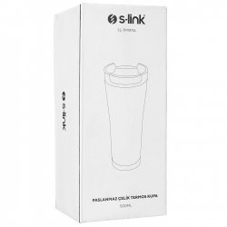 S-link Mat Siyah Termos 500ml