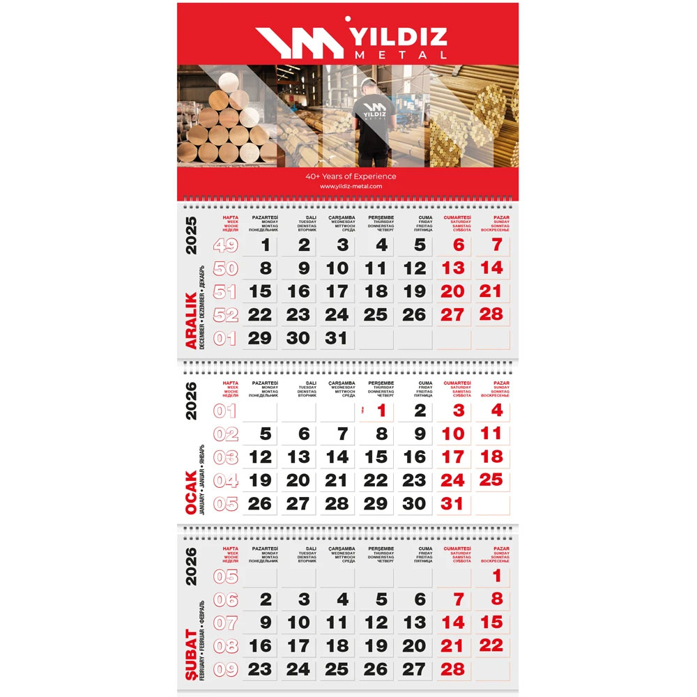 Promosyon Jumbo Sıvama Gemici Takvim
