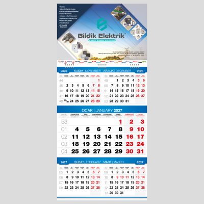 Promosyon Beş Aylık Gemici Takvim