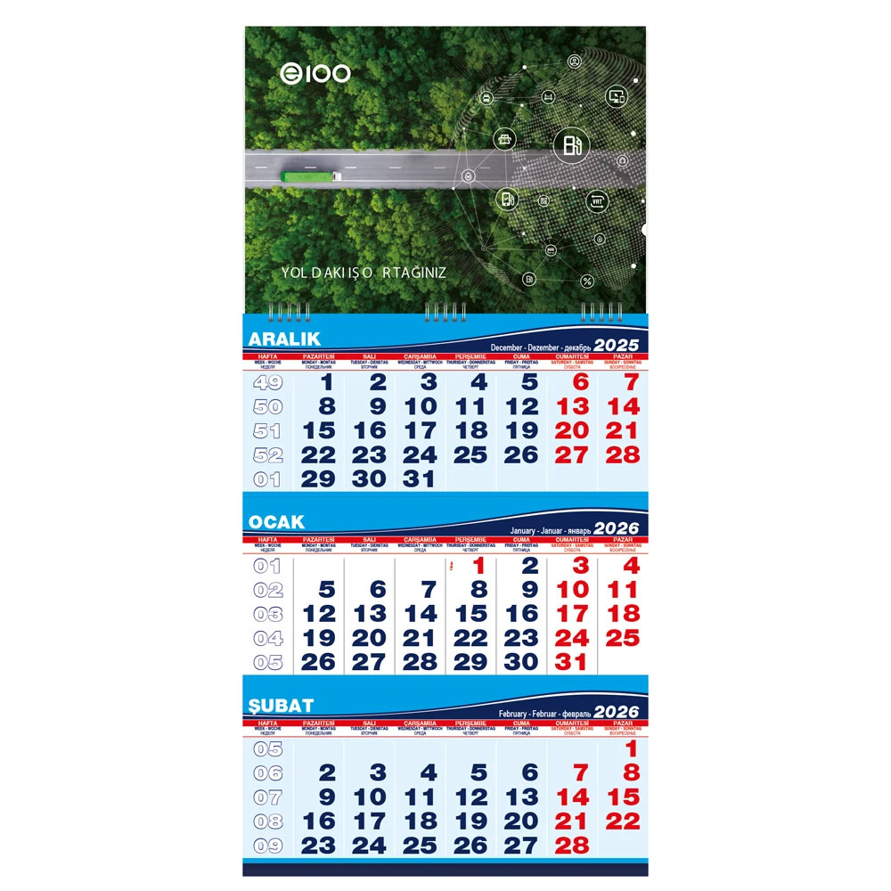 Promosyon Orta Boy Gemici Takvim