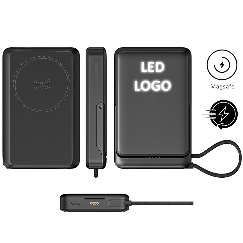 Promosyon Powerbank 10000 mAh ( Işıklı Magsafe & 22.5w Hızlı Şarj  )