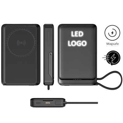 Powerbank 10000 mAh ( Işıklı Magsafe &amp; 22.5w Hızlı Şarj  )