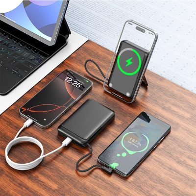 Powerbank 10000 mAh ( Işıklı Magsafe &amp; 22.5w Hızlı Şarj  )