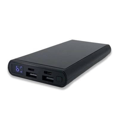 Renkli Işıklı Logo Magsafe 10000 mAh - Siyah