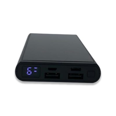 Renkli Işıklı Logo Magsafe 10000 mAh - Siyah