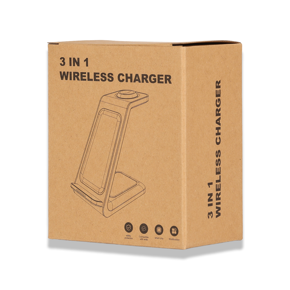 Kablosuz Şarj Standı (Telefon, Saat, Kulaklık)