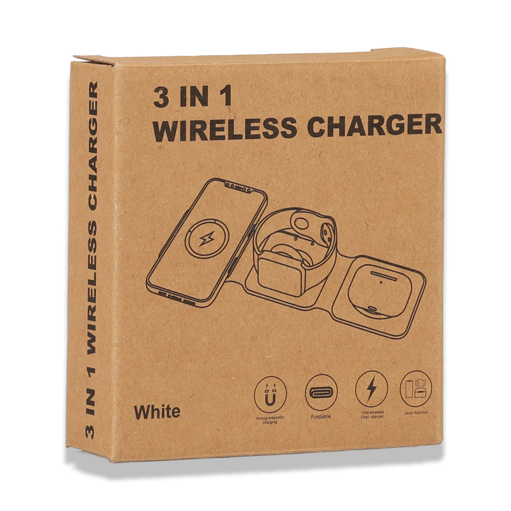 Kablosuz Şarj Standı (Telefon, Saat, Kulaklık)