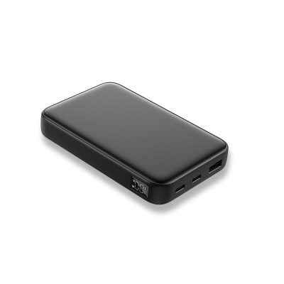 Işıklı Logo Hızlı Wireless Şarj Magsafe 10000 mAh - Siyah